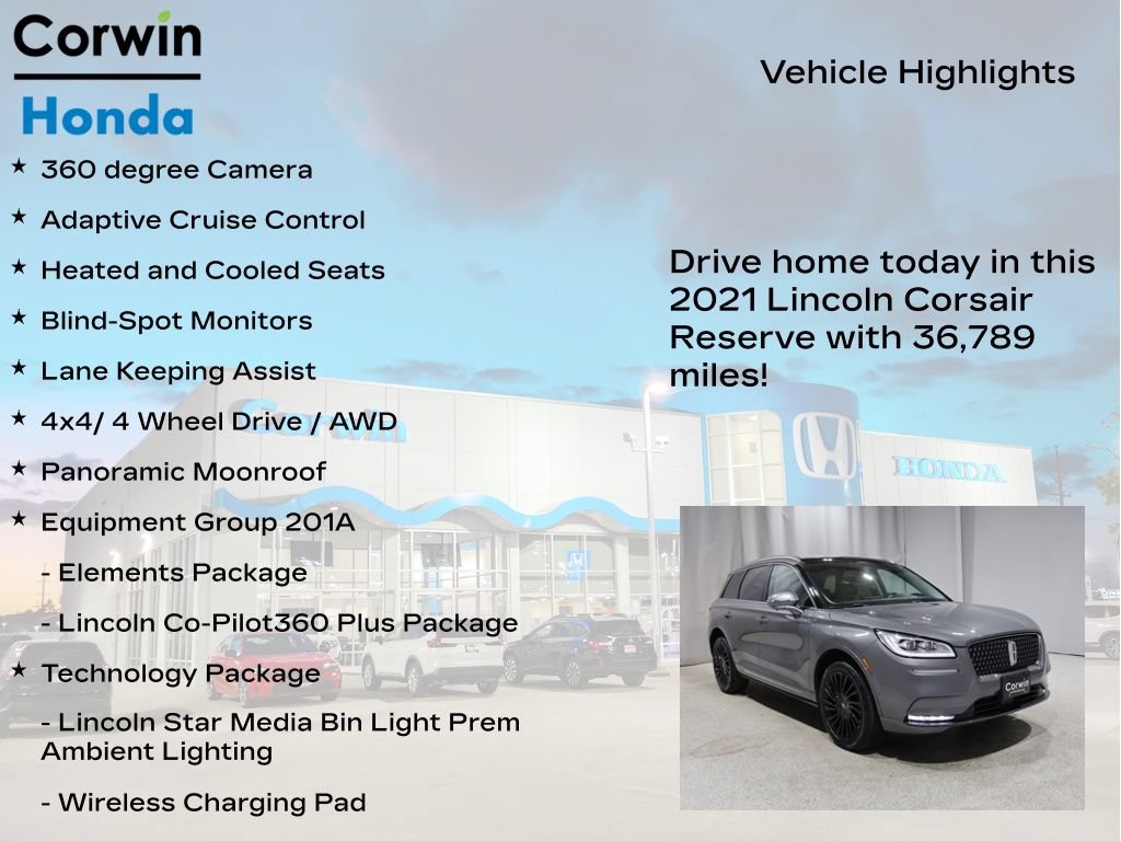 Used 2021 Lincoln Corsair Reserve w/ Equipment Group 201A AWD/4WD image 6