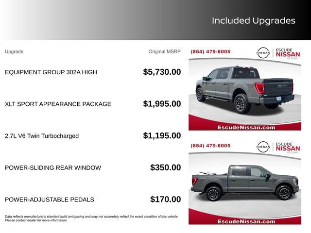 Used 2021 Ford F150 XLT w/ Equipment Group 302A High image 13