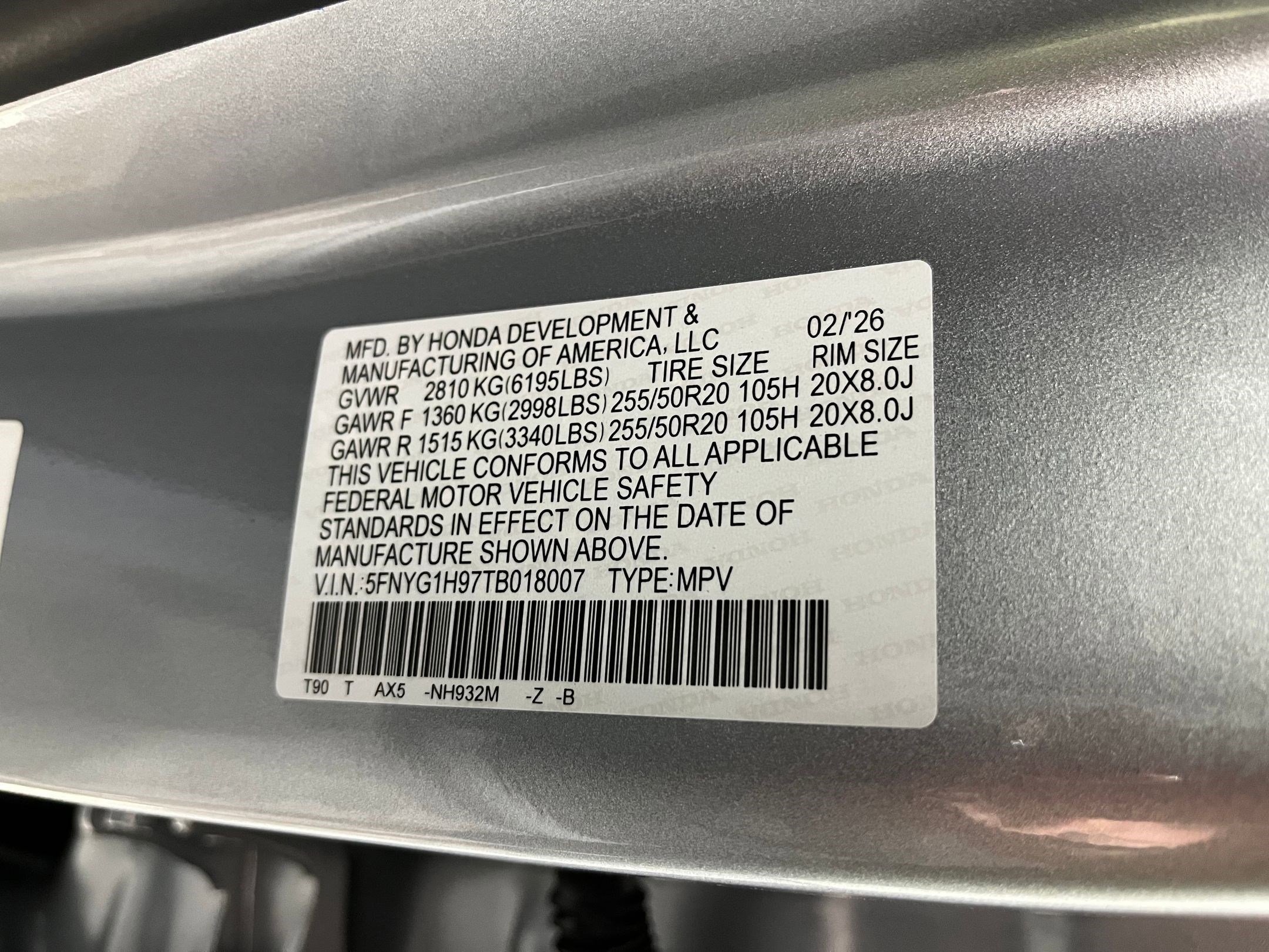 New 2026 Honda Pilot Black Edition image 16