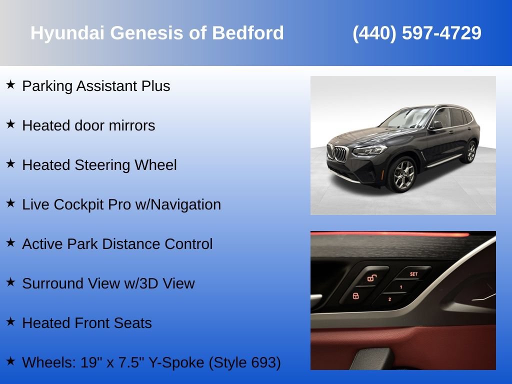 Used 2023 BMW X3 xDrive30i w/ Premium Package w/ZPA AWD/4WD image 21