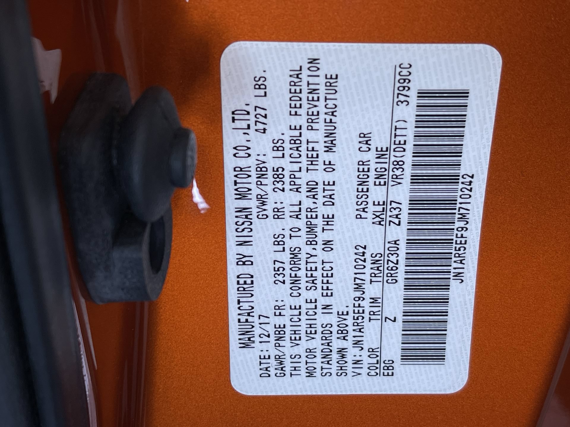 Used 2018 Nissan GT-R Premium w/ Premium Interior Package AWD/4WD image 11