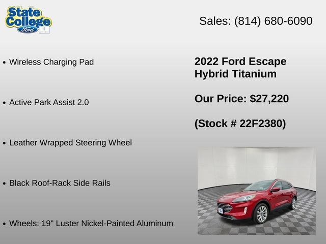 Used 2022 Ford Escape Titanium w/ Titanium Elite Package AWD/4WD image 25