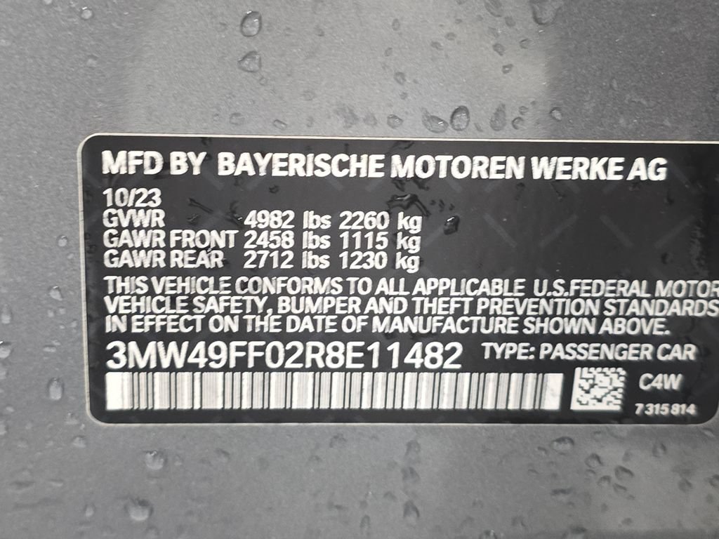 Certified 2024 BMW M340i xDrive w/ Parking Assistance Package AWD/4WD image 26