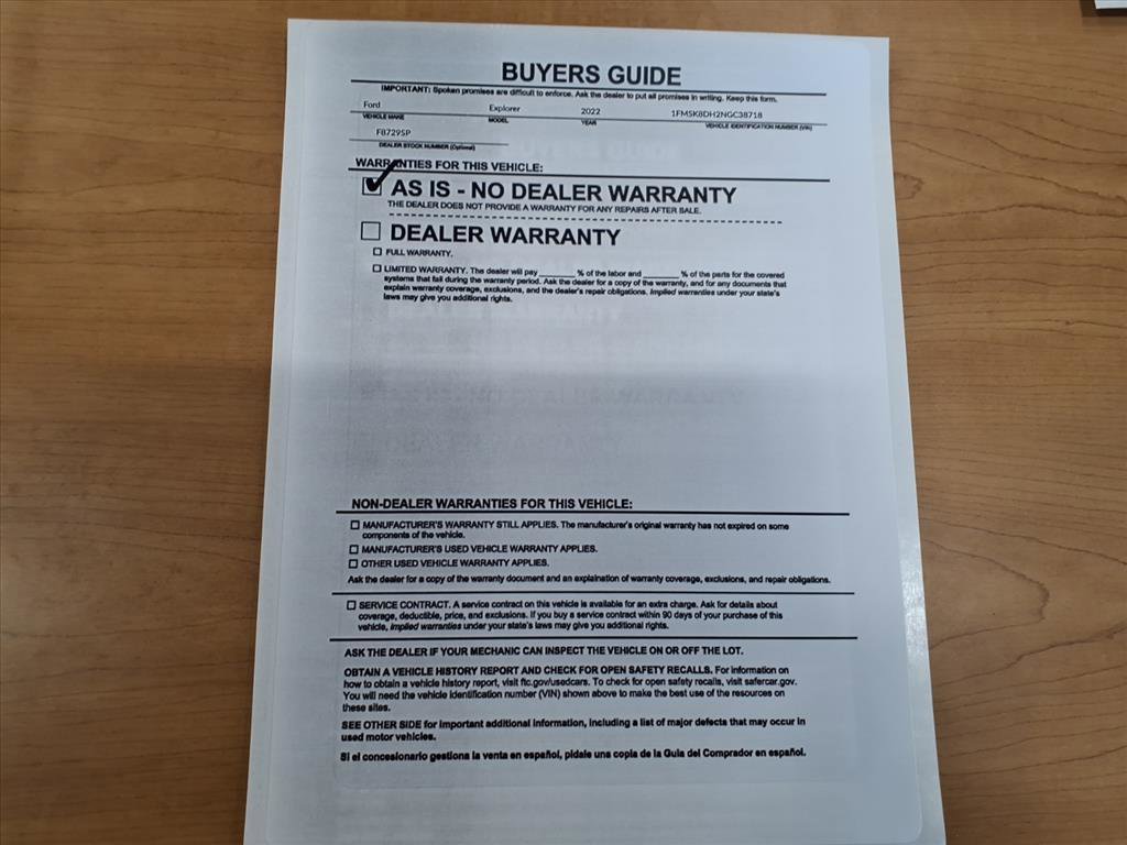 Used 2022 Ford Explorer XLT w/ Equipment Group 202A image 39