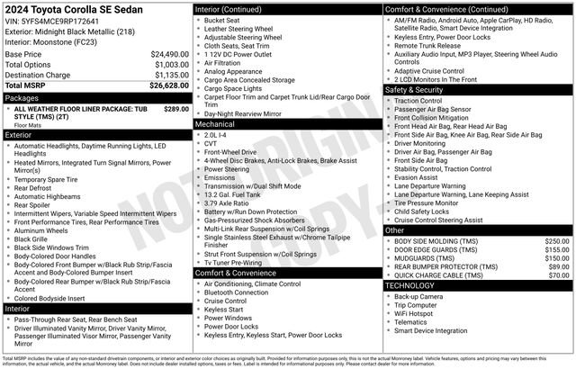 Used 2024 Toyota Corolla SE image 7