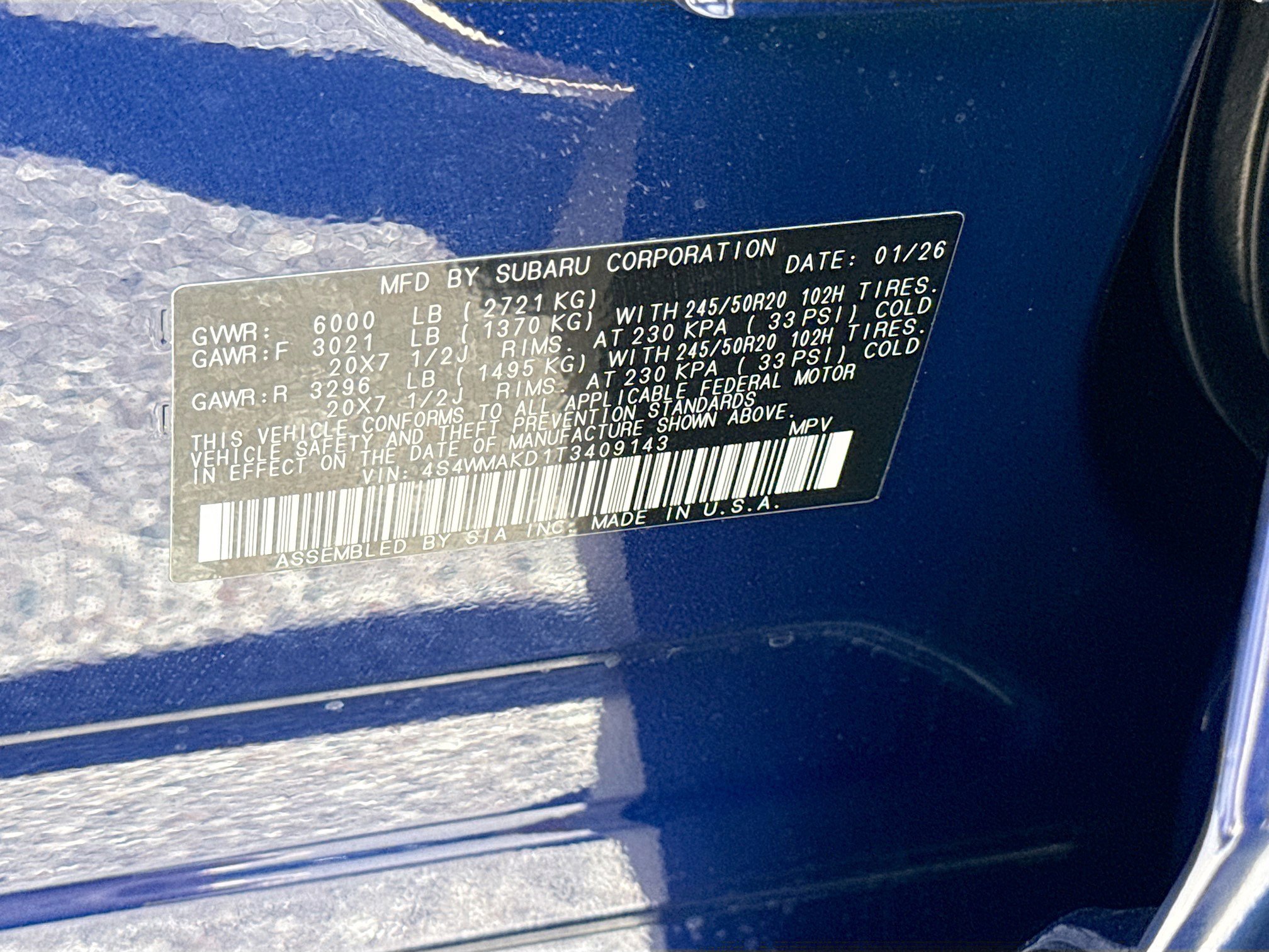 New 2026 Subaru Ascent Touring image 43