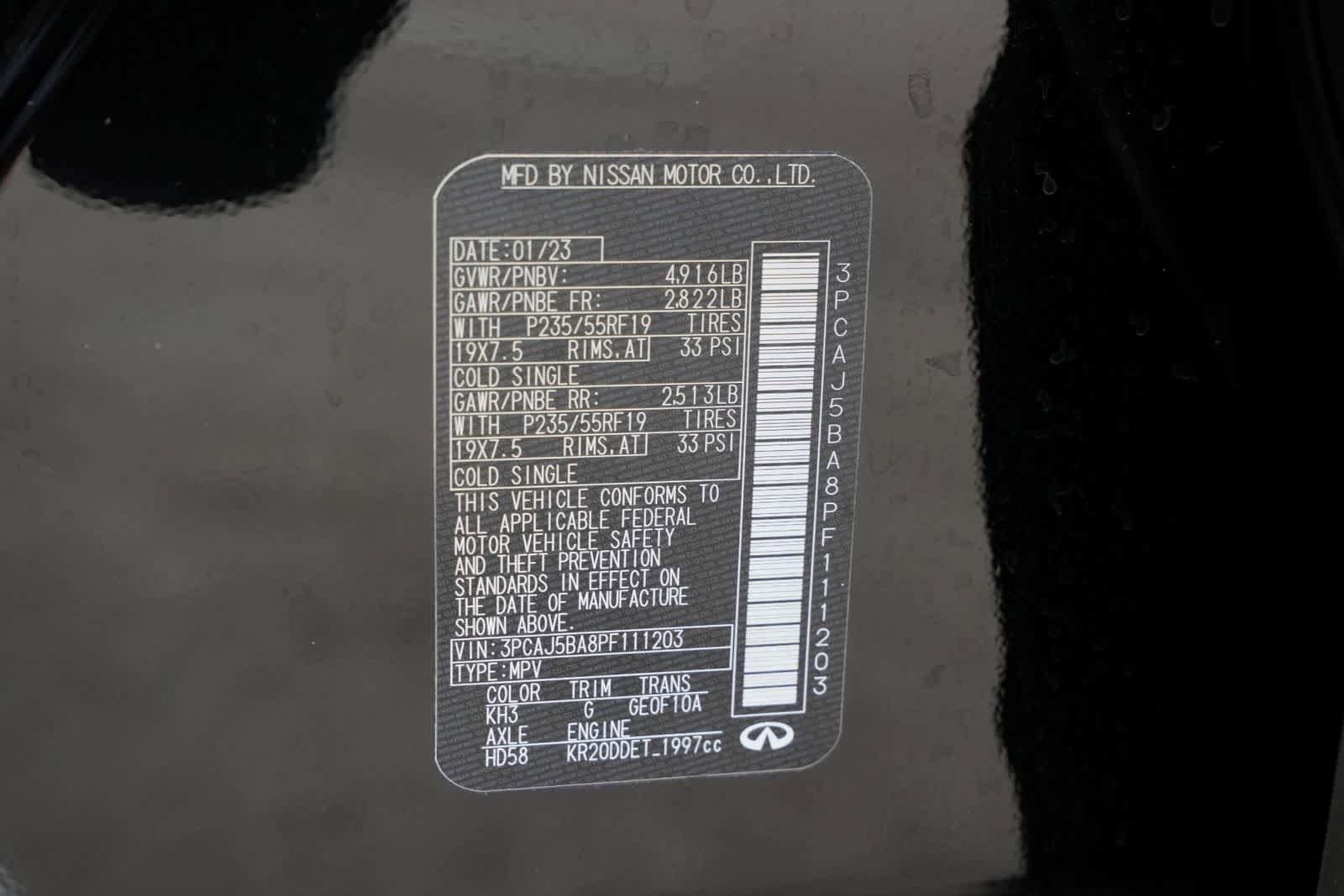Used 2023 INFINITI QX50 Luxe FWD image 21