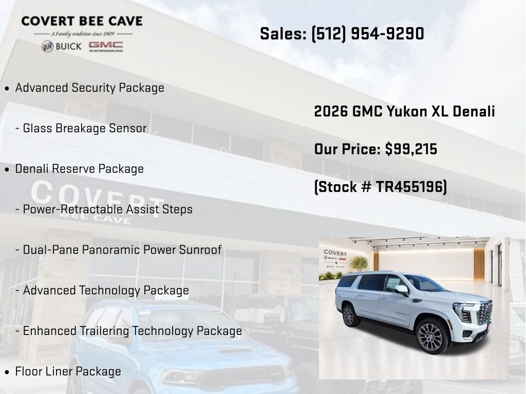 New 2026 GMC Yukon XL Denali w/ Denali Reserve Package AWD/4WD image 32