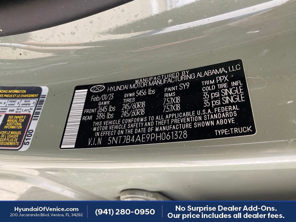 Certified 2023 Hyundai Santa Cruz SEL FWD image 28