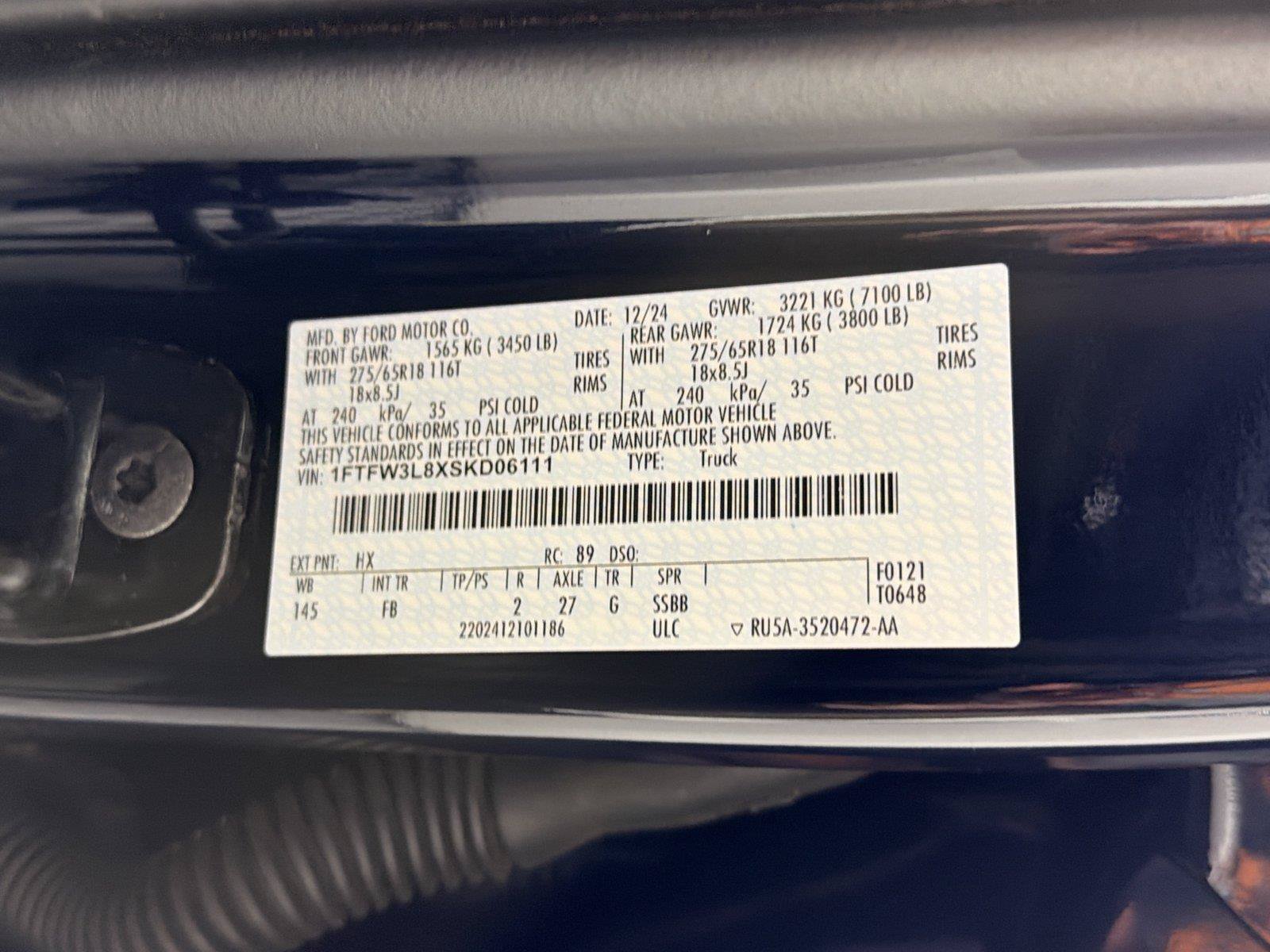 Used 2025 Ford F150 XLT w/ Equipment Group 301A Standard AWD/4WD image 30
