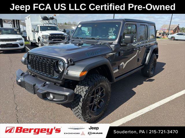 Certified 2025 Jeep Wrangler Unlimited Sport S 4xe