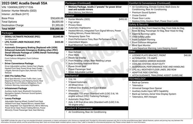 Used 2023 GMC Acadia Denali w/ Denali Ultimate Package image 43
