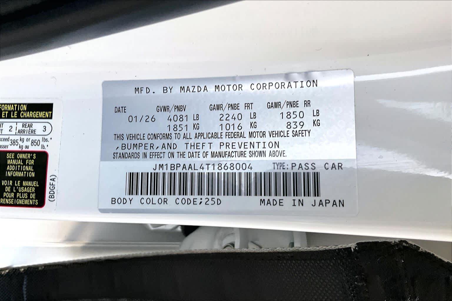 Used 2026 MAZDA MAZDA3 s FWD image 32