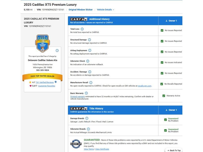 Certified 2025 Cadillac XT5 Premium Luxury AWD/4WD image 63