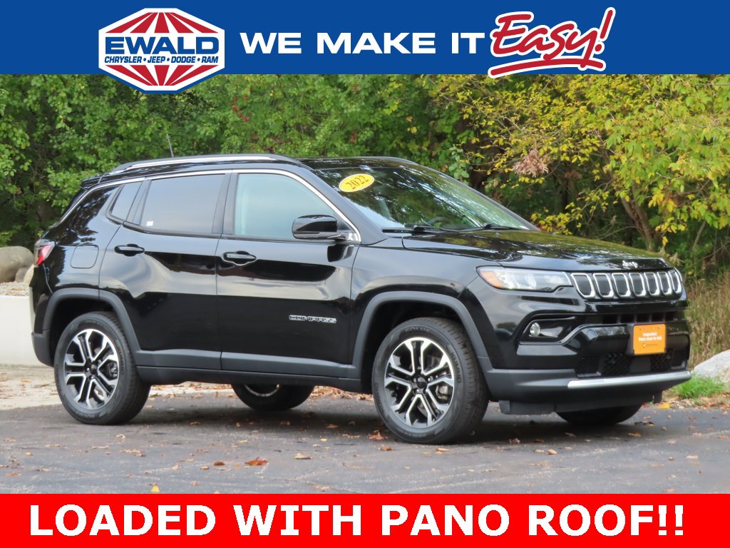 Certified 2022 Jeep Compass Limited w/ Sun and Sound Group