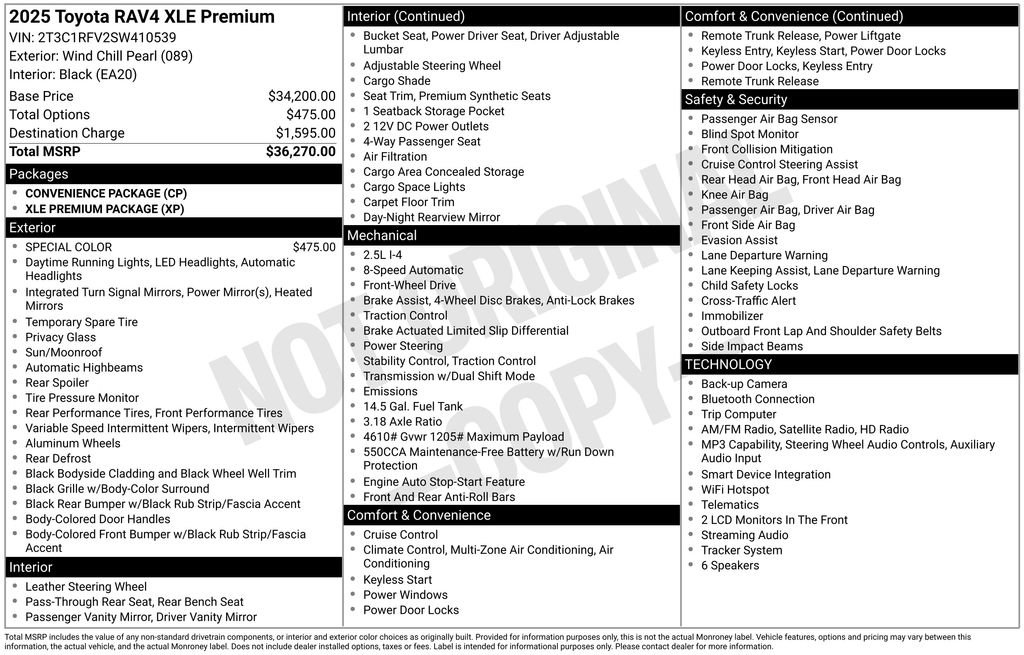 Used 2025 Toyota RAV4 XLE Premium FWD image 33