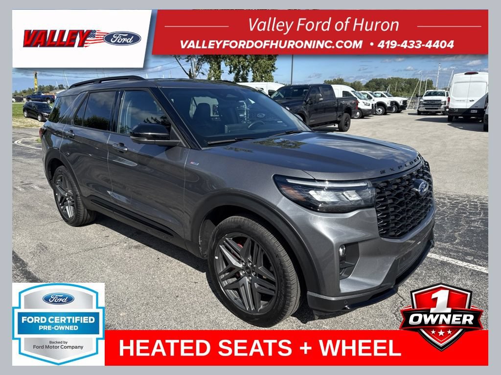 Certified 2025 Ford Explorer ST-Line w/ ST-Line Street Pack AWD/4WD 360° Tour