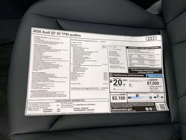 New 2026 Audi Q7 3.0T Premium Plus image 14