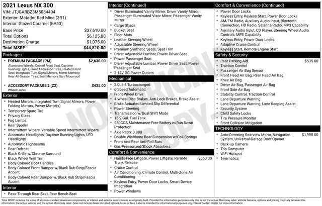 Used 2021 Lexus NX 300 FWD w/ Premium Package image 29