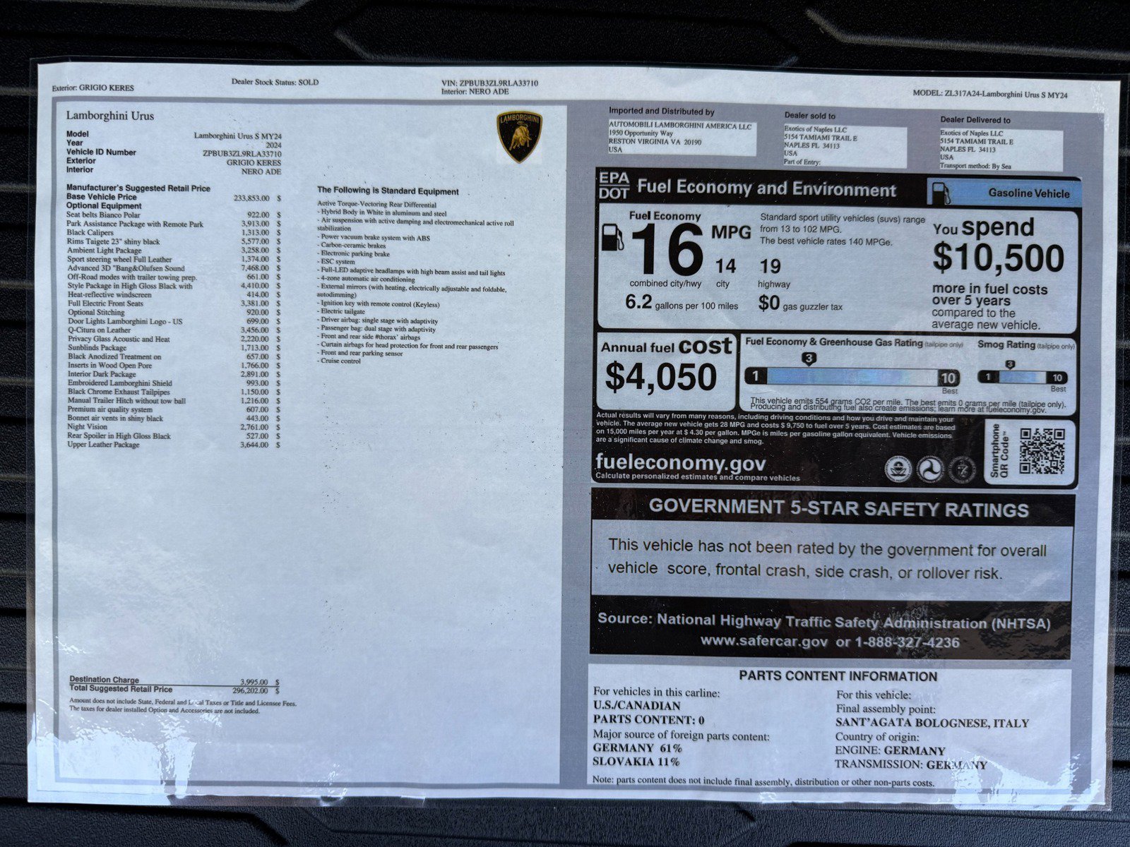 Used 2024 Lamborghini Urus S AWD/4WD image 42