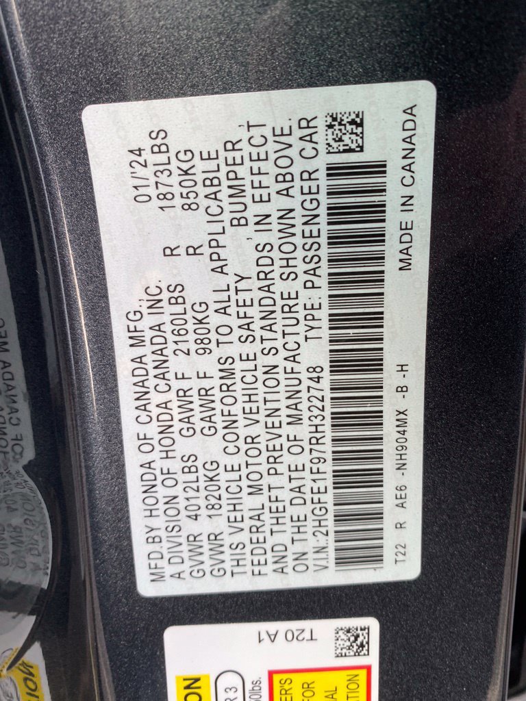 Certified 2024 Honda Civic Touring image 18