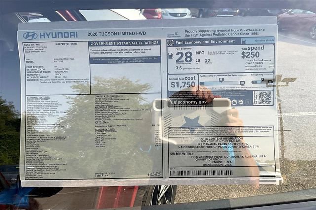 New 2026 Hyundai Tucson Limited image 14