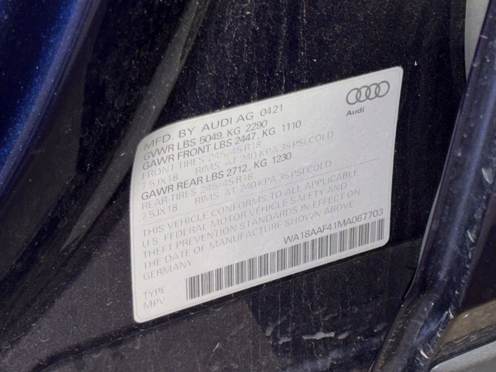 Used 2021 Audi A4 2.0T allroad Premium Plus w/ Premium Plus Package AWD/4WD image 21