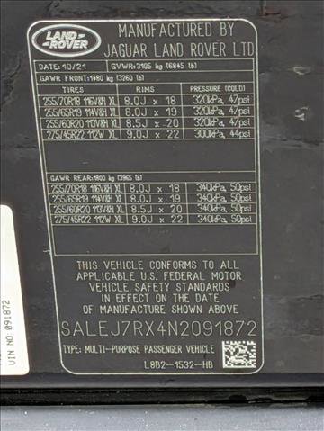 Certified 2022 Land Rover Defender 110 S AWD/4WD image 25
