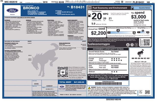 Used 2023 Ford Bronco Outer Banks image 6