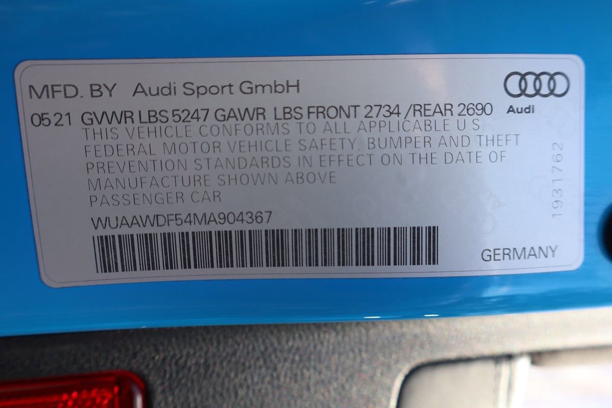 Used 2021 Audi RS 5 TFSI quattro Tiptronic w/ Black Optic Carbon Package image 47