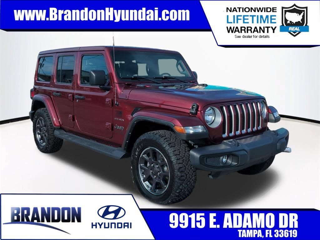 Used 2021 Jeep Wrangler Unlimited Sahara w/ Cold Weather Group AWD/4WD image 1