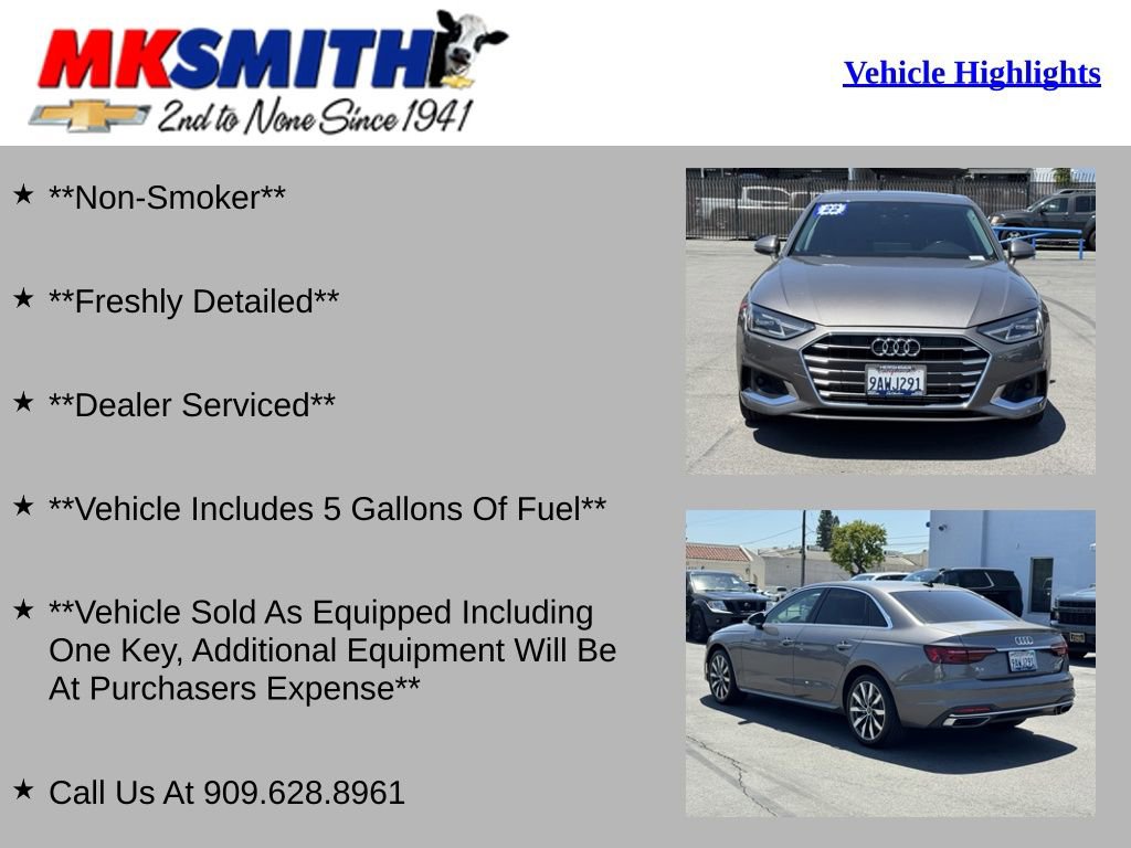 Used 2022 Audi A4 2.0T Premium w/ Convenience Package AWD/4WD image 2