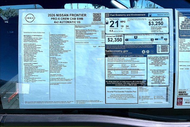 New 2026 Nissan Frontier Pro-X w/ Tow Package RWD image 14