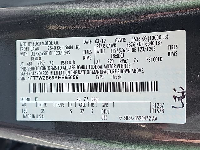 Used 2019 Ford F250 XLT w/ Snow Plow Prep Package AWD/4WD image 37
