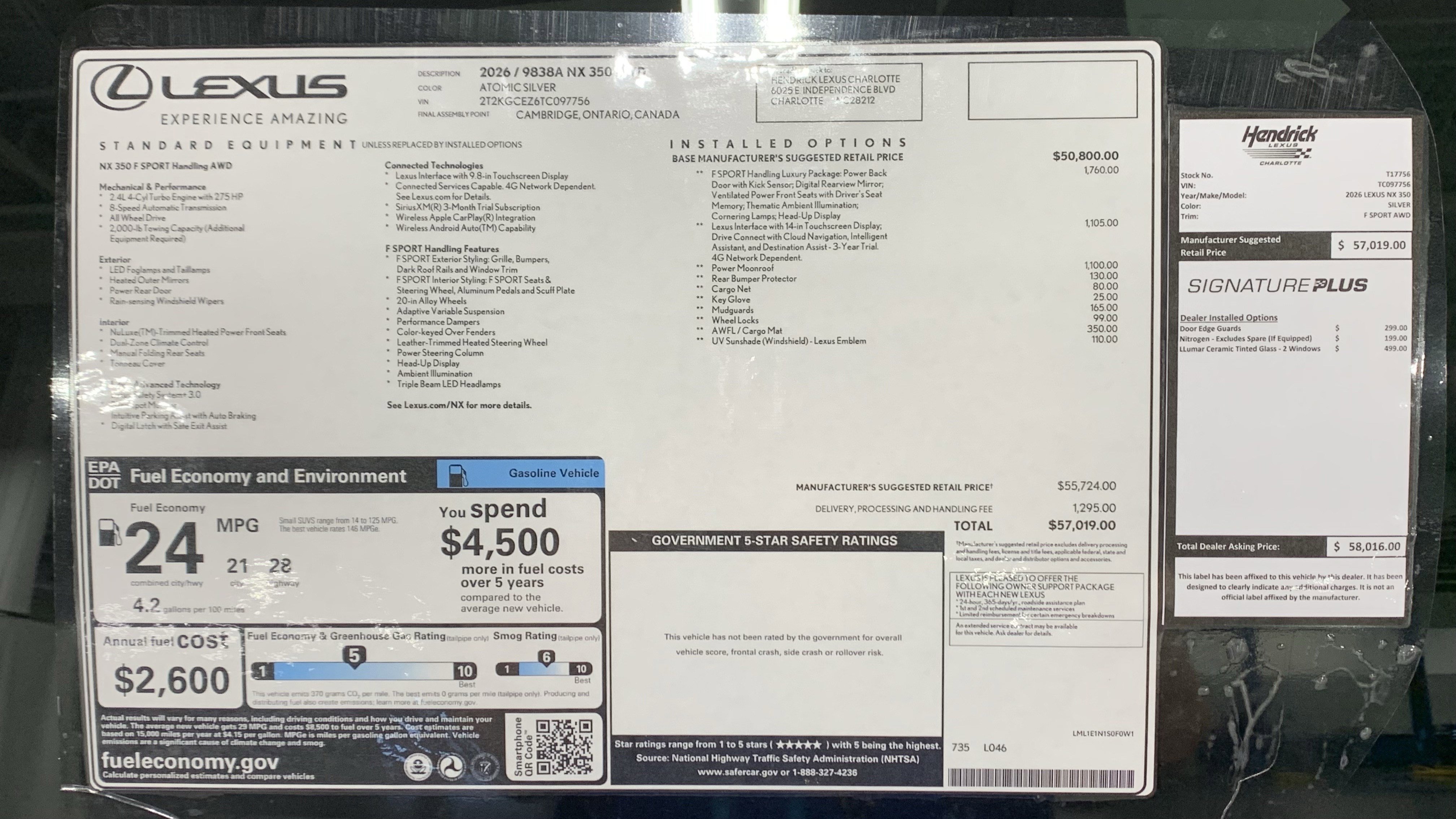 Certified 2026 Lexus NX 350 F Sport image 44