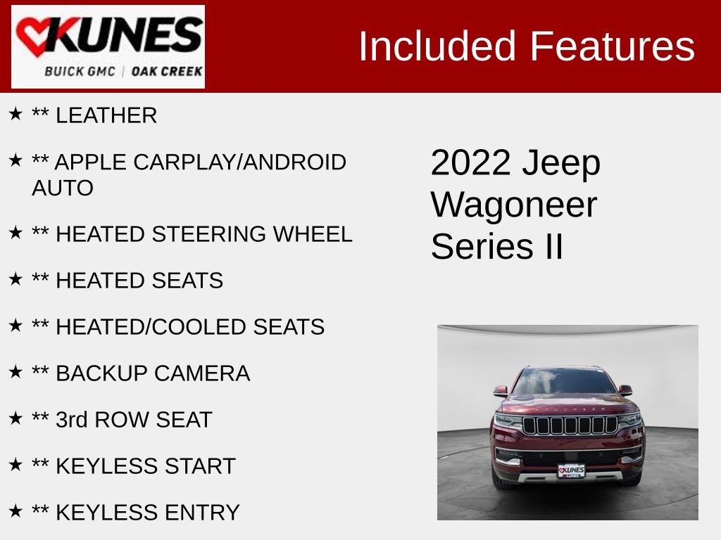 Used 2022 Jeep Wagoneer Series II AWD/4WD image 2
