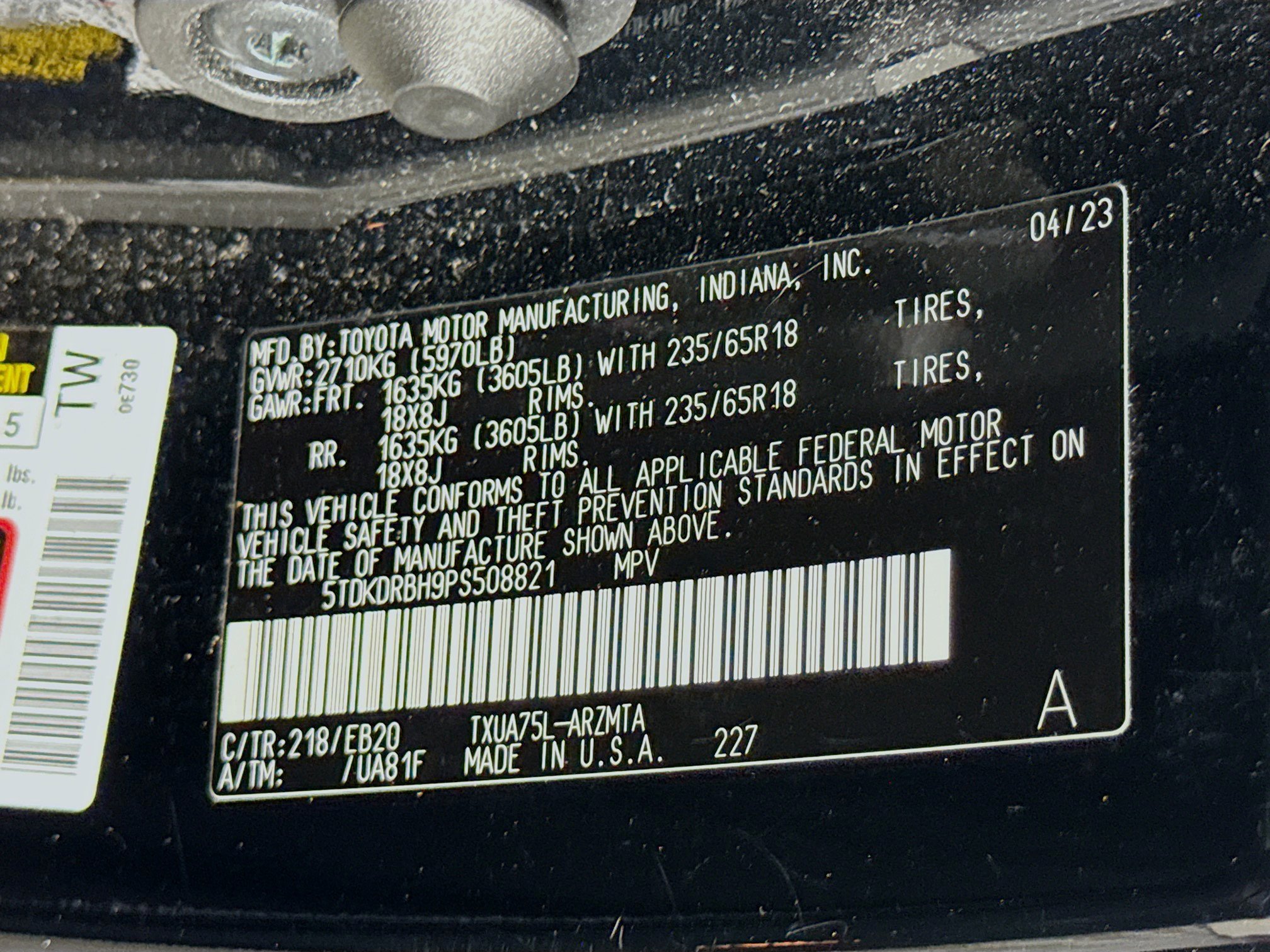 Used 2023 Toyota Highlander XLE AWD/4WD image 32