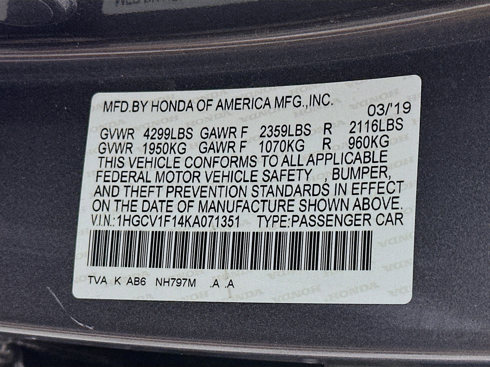 Used 2019 Honda Accord LX image 12