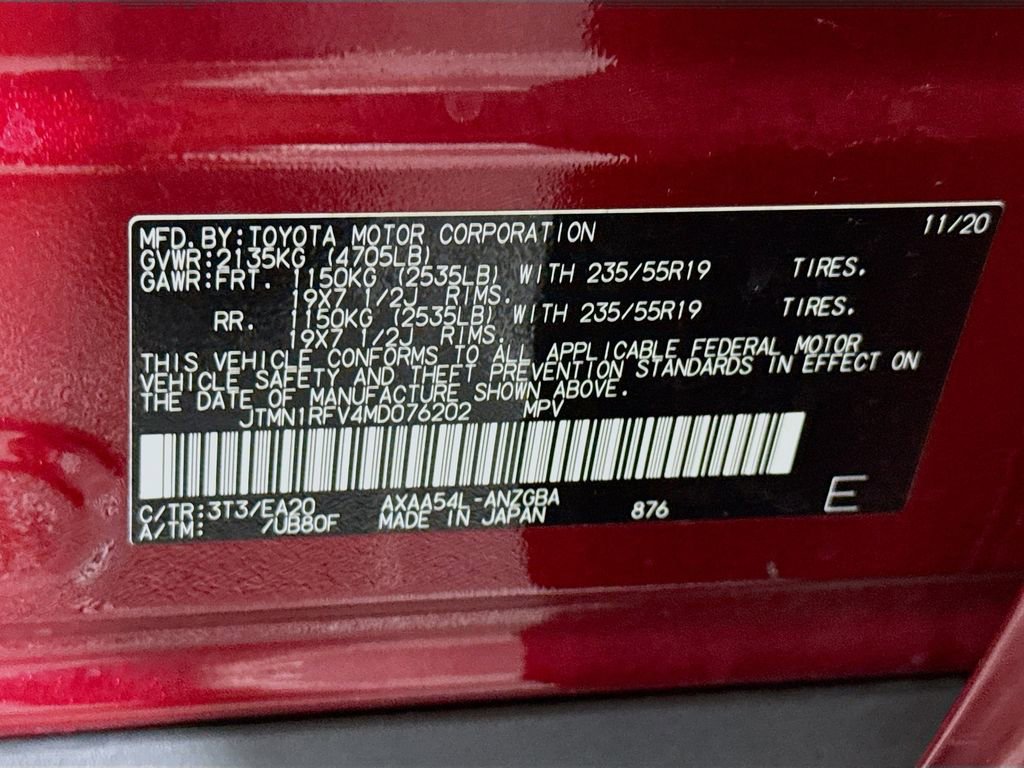 Certified 2021 Toyota RAV4 Limited AWD/4WD image 39