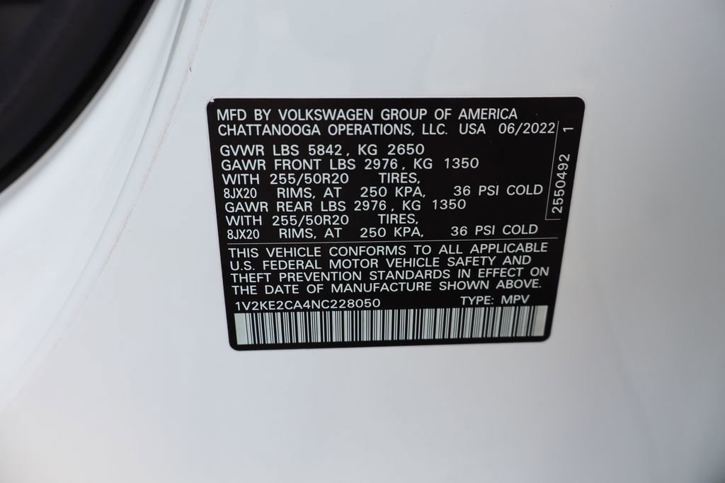 Used 2022 Volkswagen Atlas Cross Sport SE AWD/4WD image 46