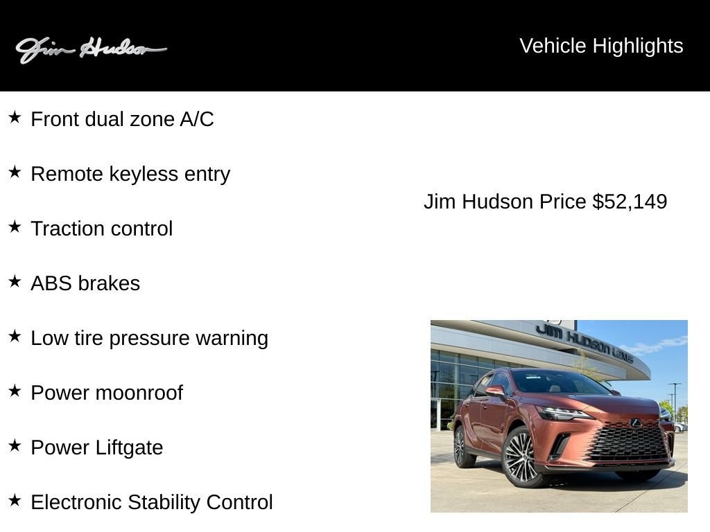Used 2023 Lexus RX 350 Premium Plus w/ Accessory Package (Z1) image 5