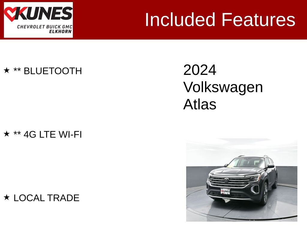 Used 2024 Volkswagen Atlas SE image 3