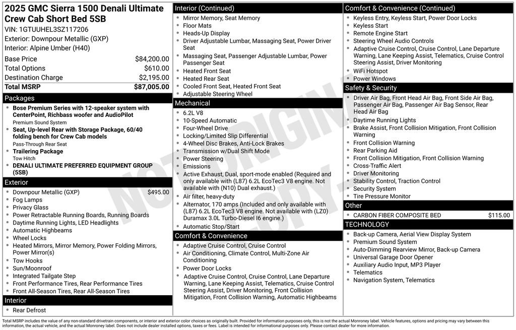 Used 2025 GMC Sierra 1500 Denali Ultimate image 11