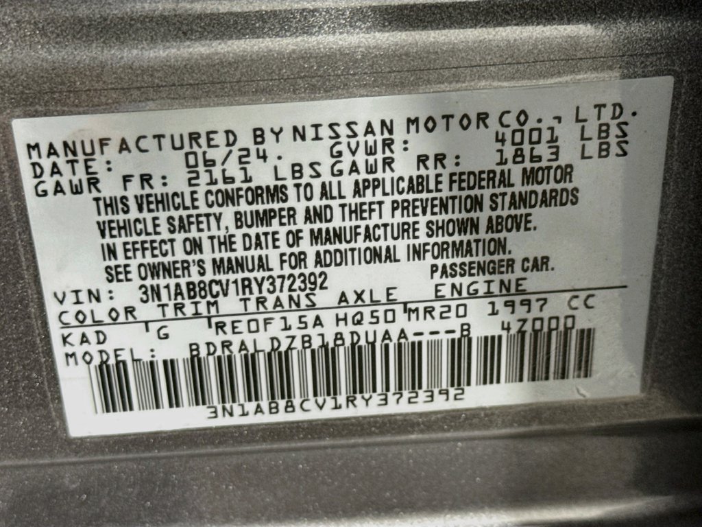 Used 2024 Nissan Sentra SV w/ All-Weather Package FWD image 16