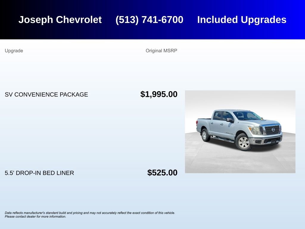 Used 2018 Nissan Titan SV w/ SV Convenience Package AWD/4WD image 5