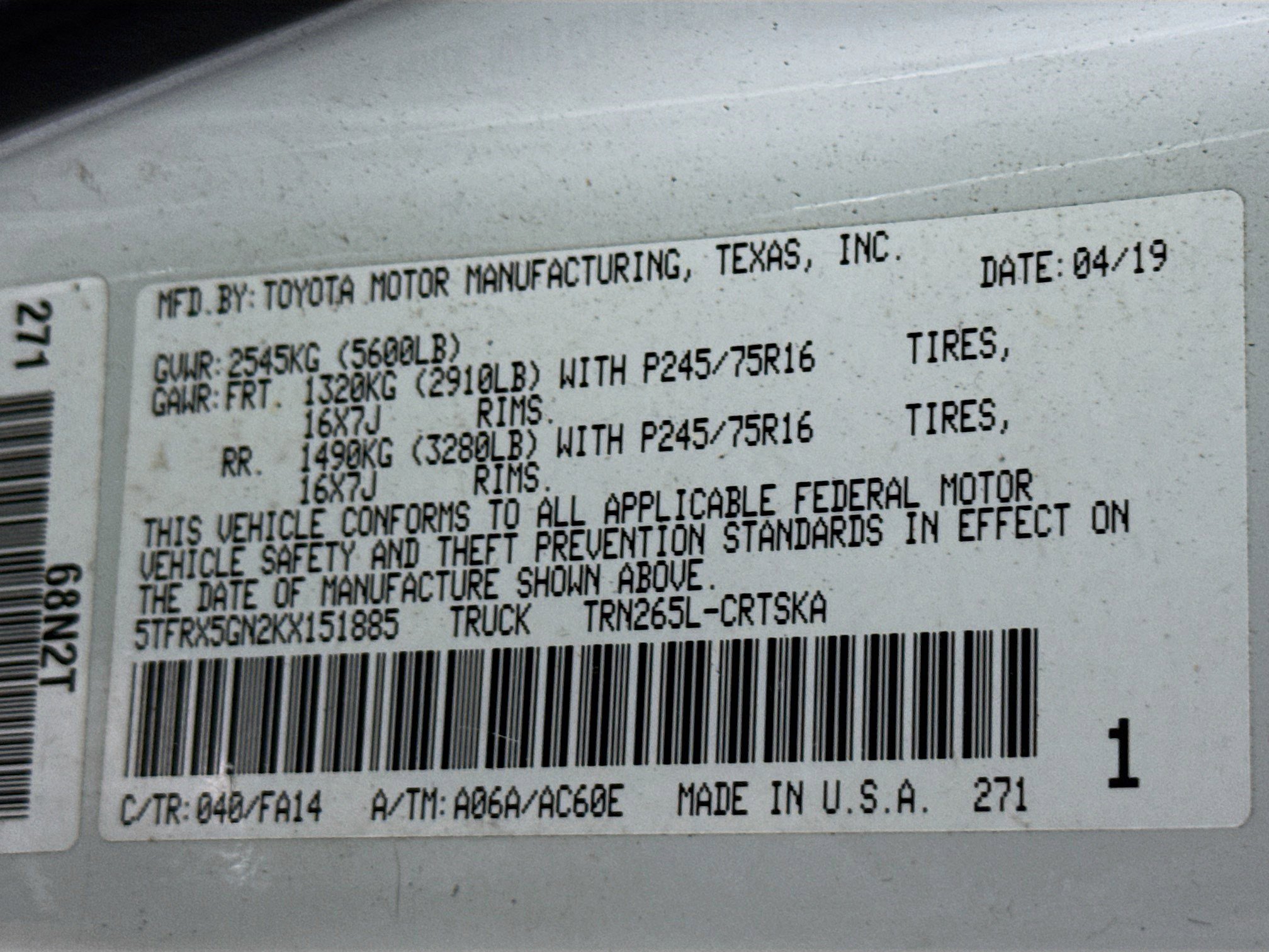 Used 2019 Toyota Tacoma SR image 39