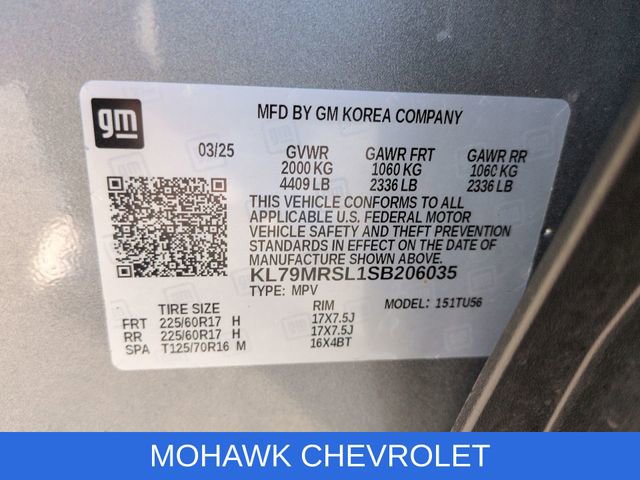 Certified 2025 Chevrolet TrailBlazer LT w/ Driver Confidence Package AWD/4WD image 33