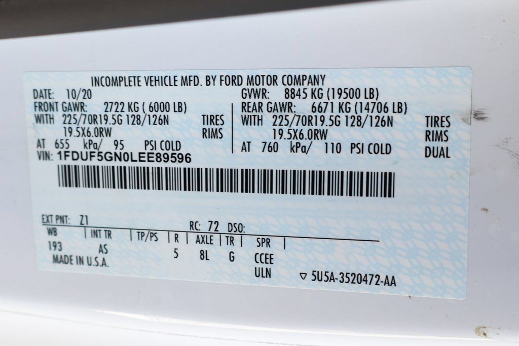 Used 2020 Ford F550 2WD Regular Cab Super Duty image 54