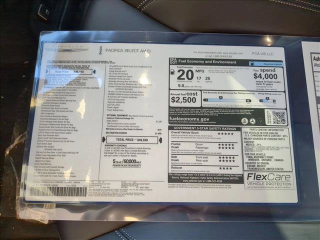 New 2026 Chrysler Pacifica Select AWD/4WD image 18