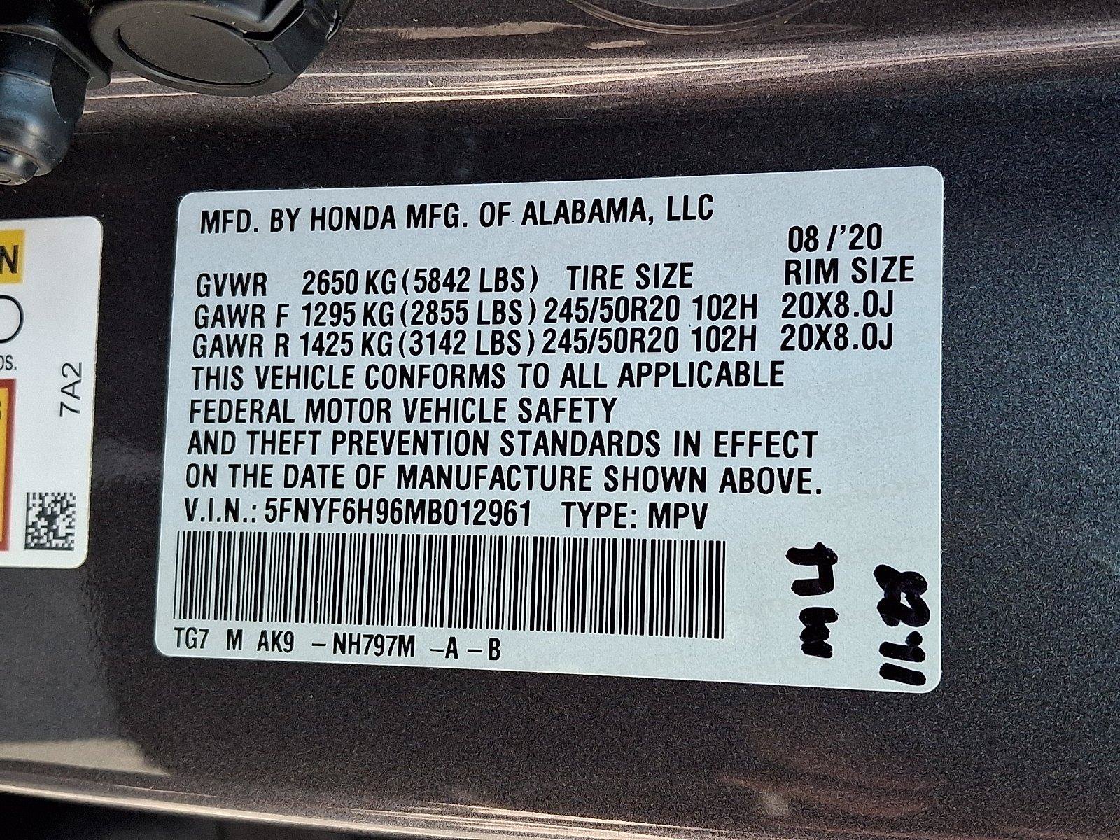 Used 2021 Honda Pilot Touring image 32